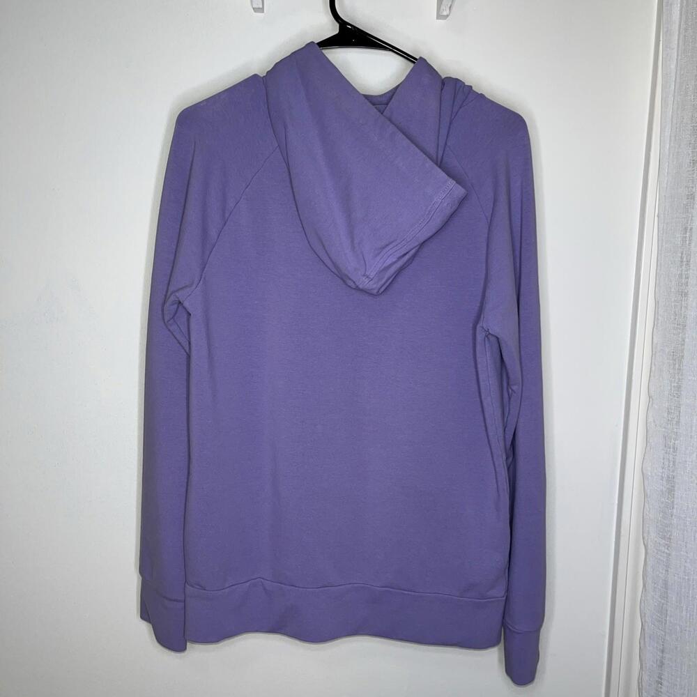 Gaiam Activewear Women’s Purple Hooded Sweatshirt Pockets Size Small - Picture 6 of 8